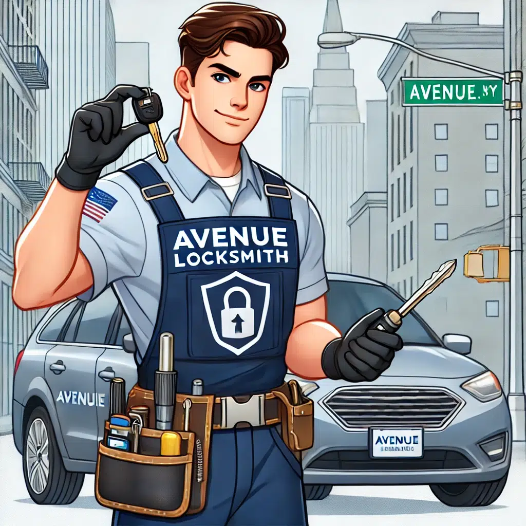 Avenue locksmith auto locksmith on job